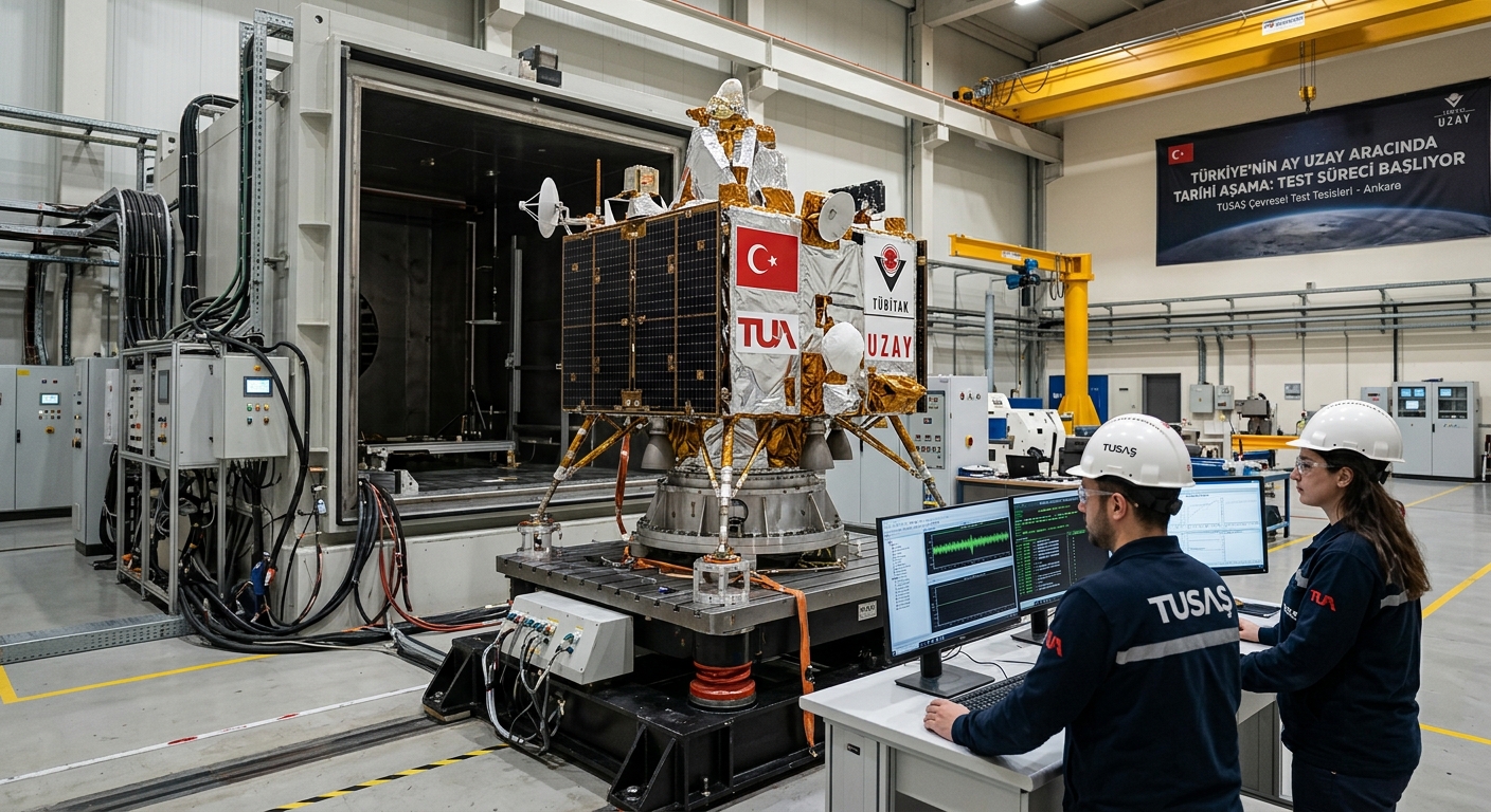 Türkiye'nin Ay Uzay Aracında Tarihi Aşama: Test Süreci Başlıyor