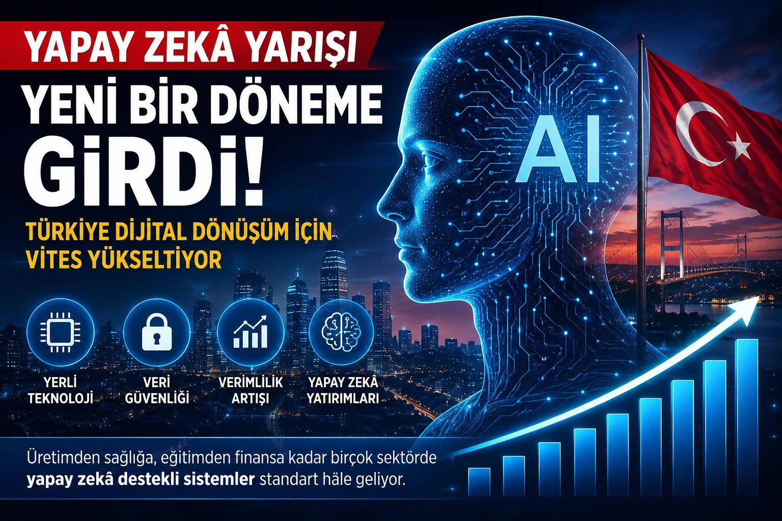 Yapay Zekâ Yarışı Yeni Bir Döneme Girdi: Türkiye Dijital Dönüşüm İçin Vites Yükseltiyor